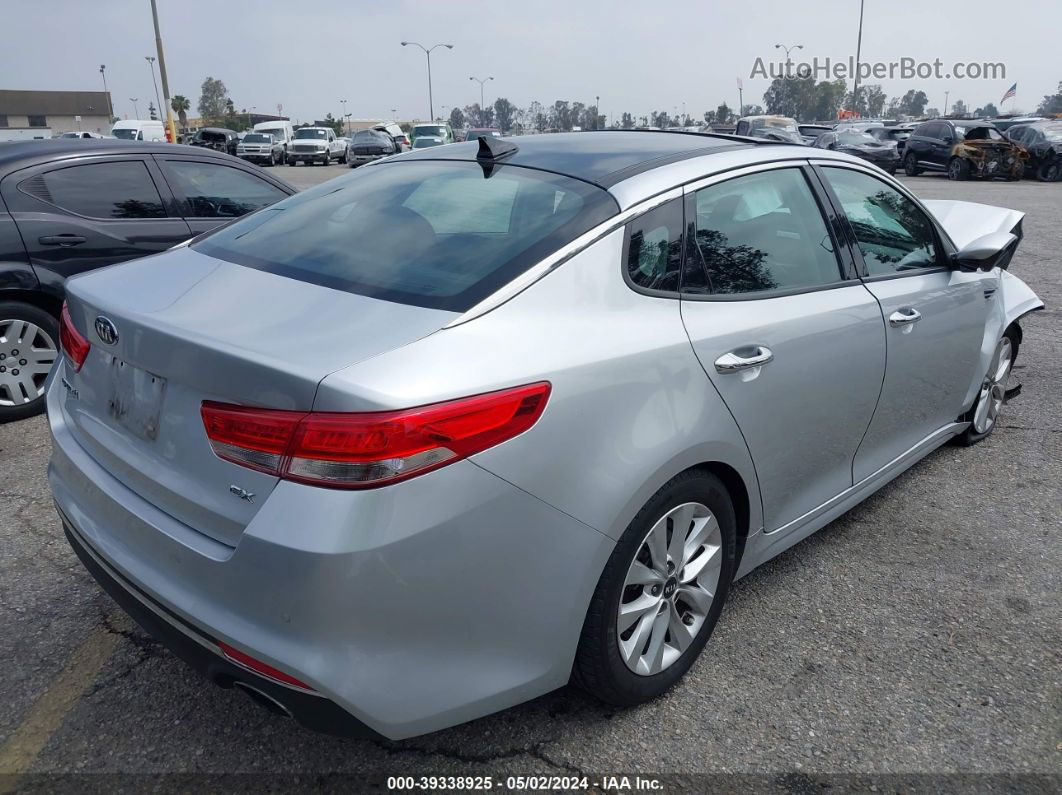 2017 Kia Optima Ex Silver vin: 5XXGU4L3XHG134248