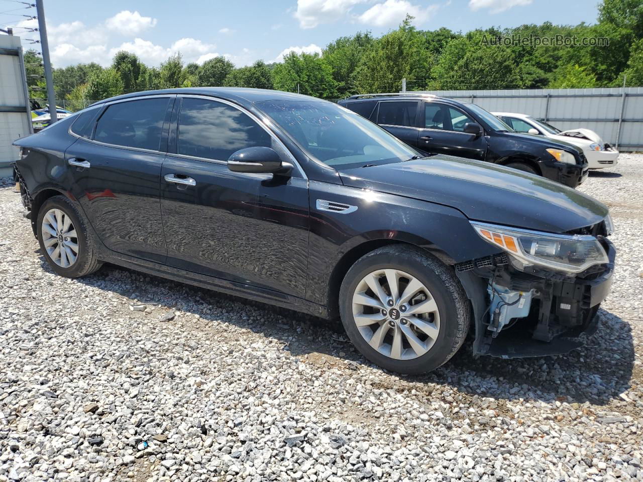 2017 Kia Optima Ex Черный vin: 5XXGU4L3XHG137599