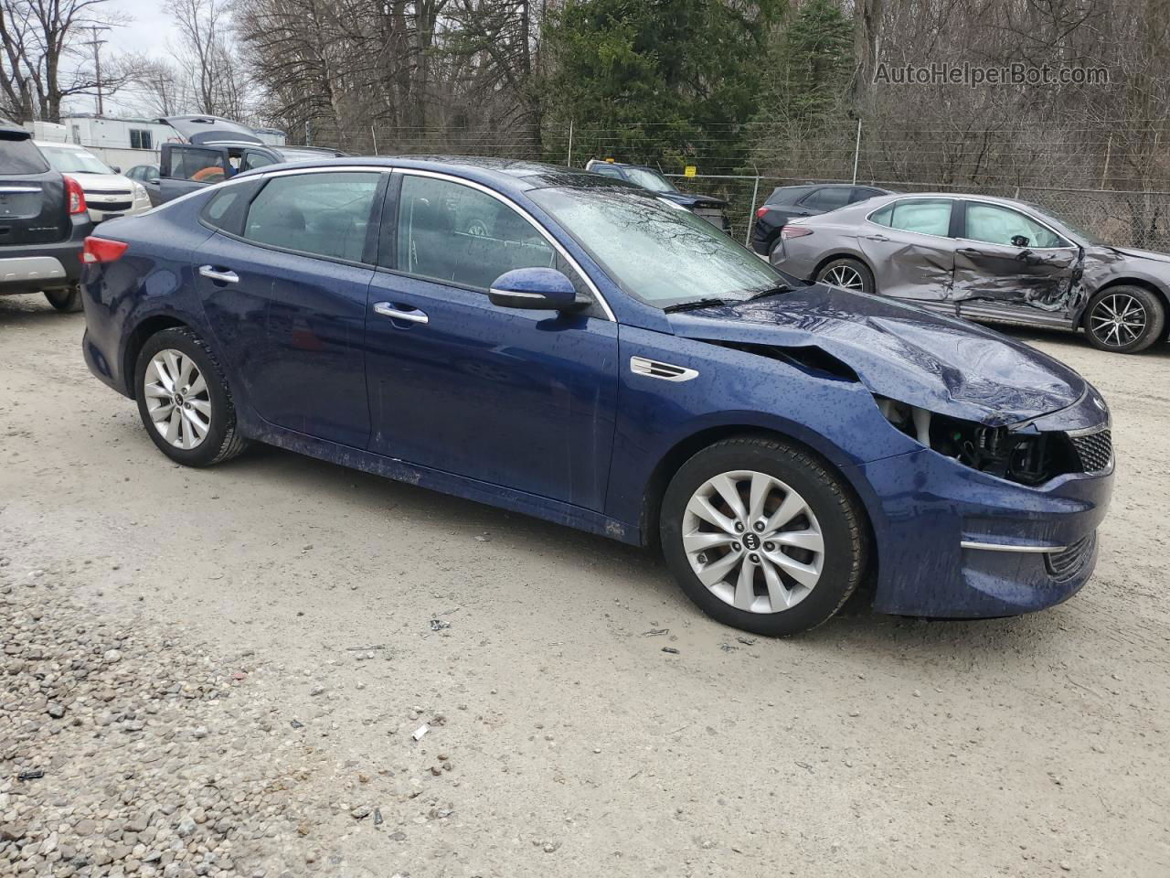 2017 Kia Optima Ex Blue vin: 5XXGU4L3XHG149882