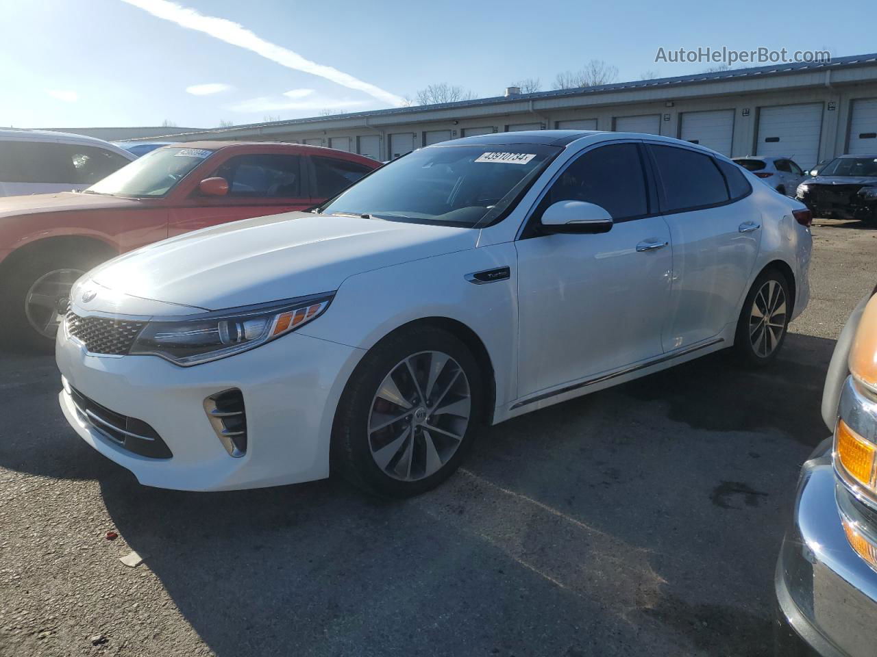 2016 Kia Optima Sxl White vin: 5XXGV4L21GG034901