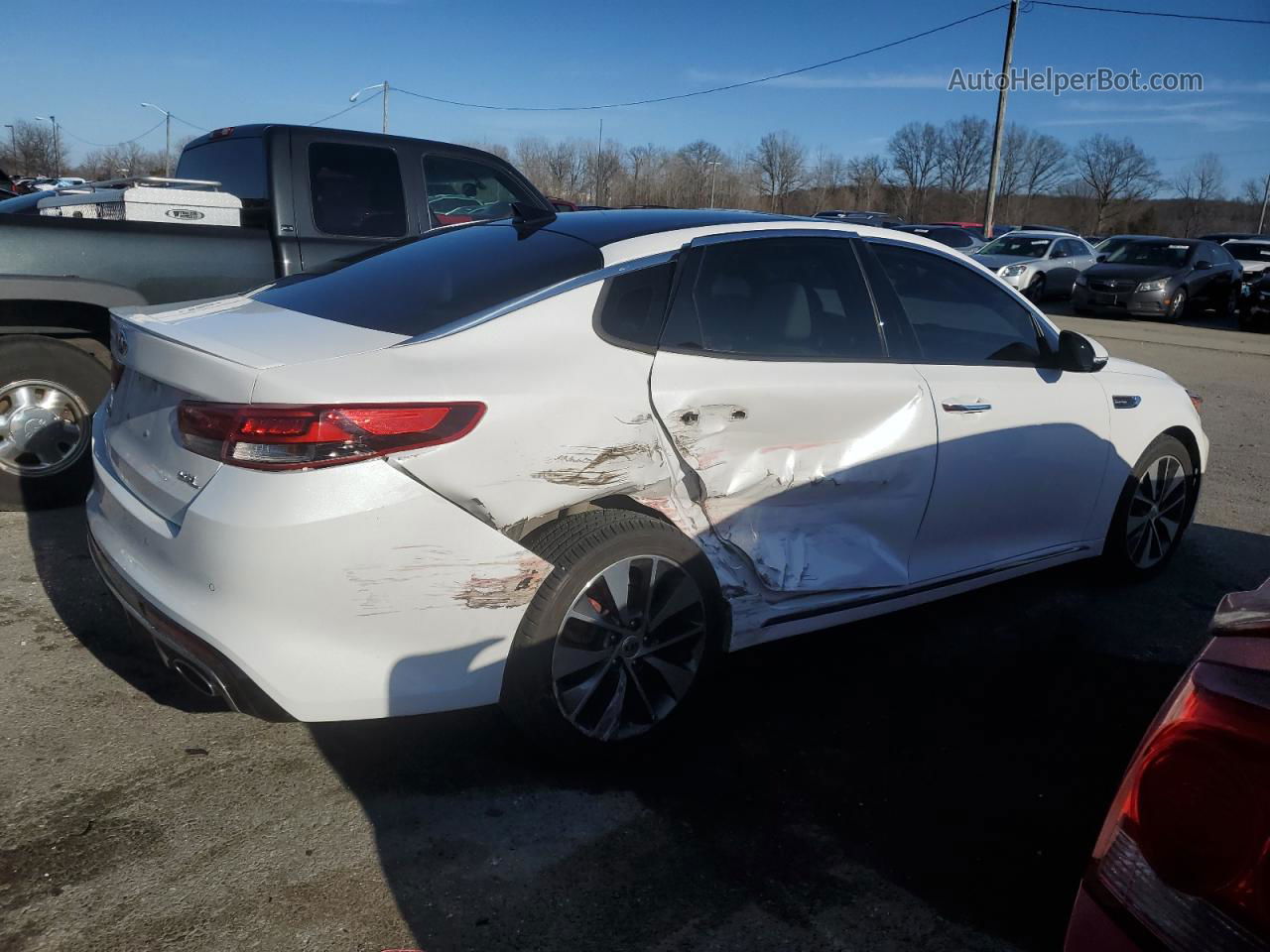 2016 Kia Optima Sxl White vin: 5XXGV4L21GG034901