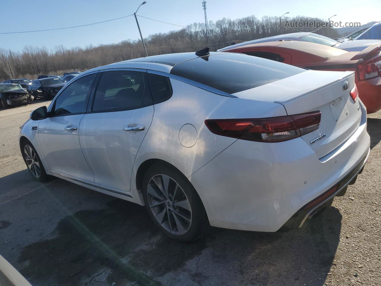 2016 Kia Optima Sxl White vin: 5XXGV4L21GG034901