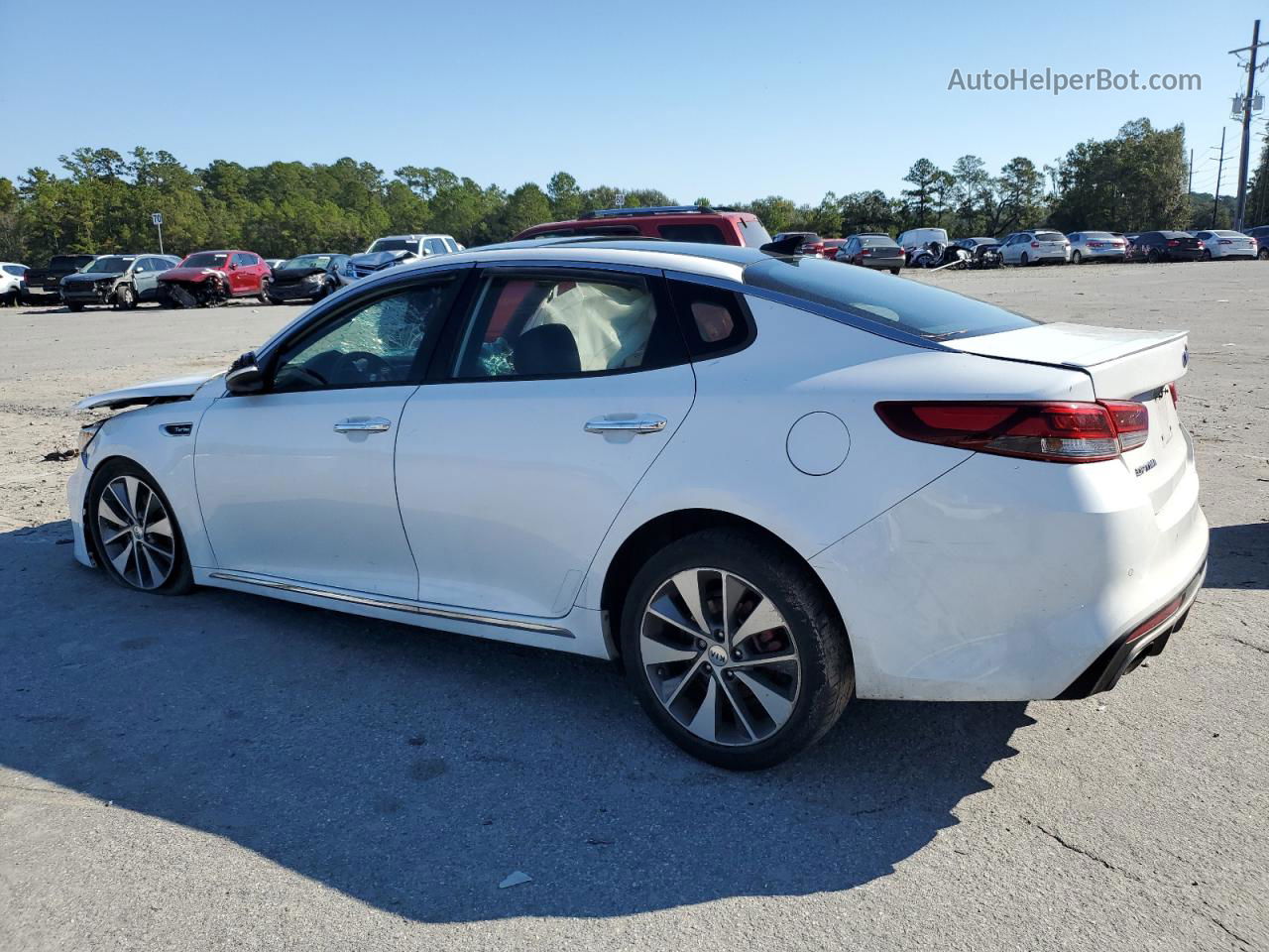 2016 Kia Optima Sxl White vin: 5XXGV4L21GG045753