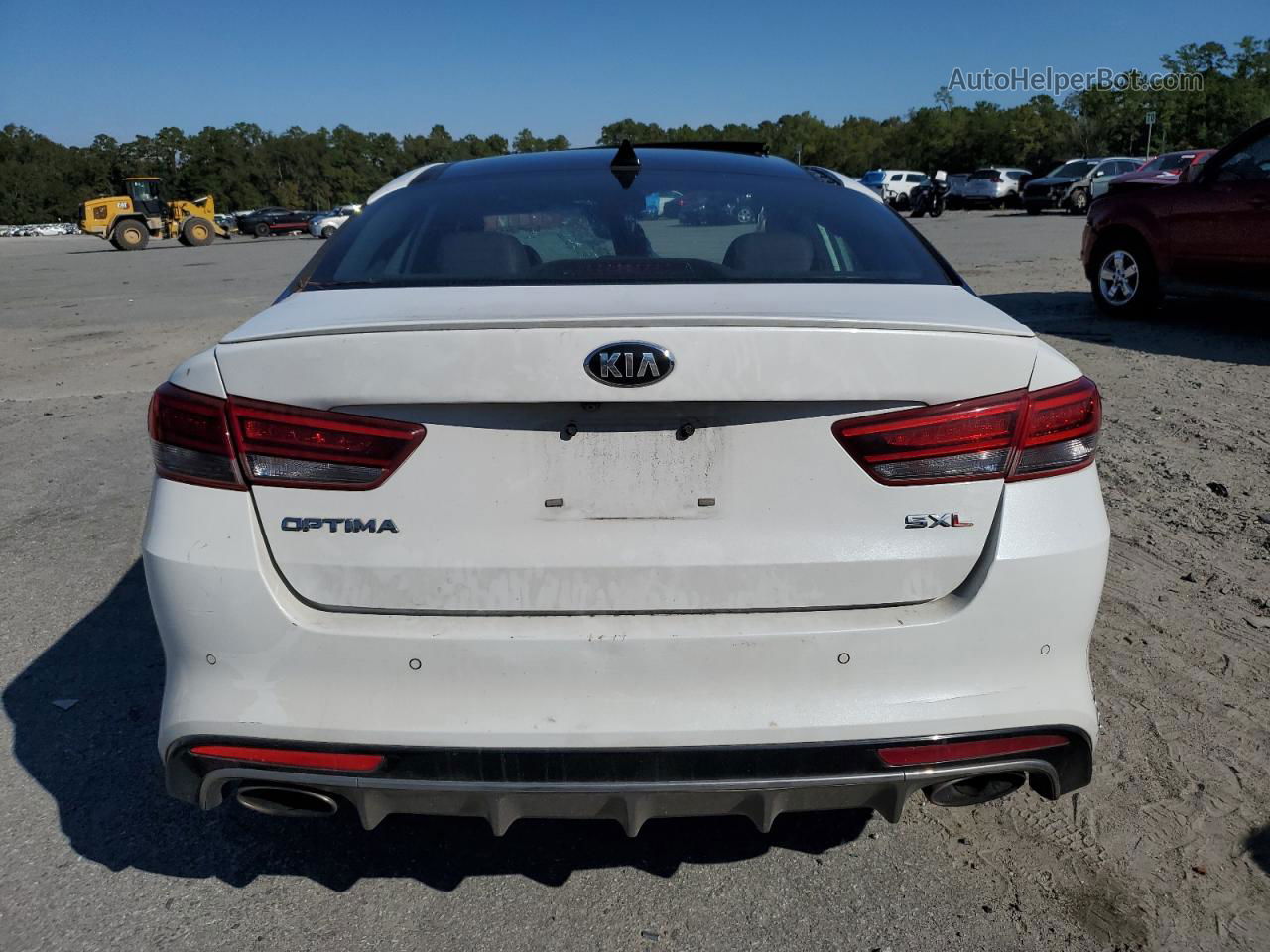 2016 Kia Optima Sxl White vin: 5XXGV4L21GG045753