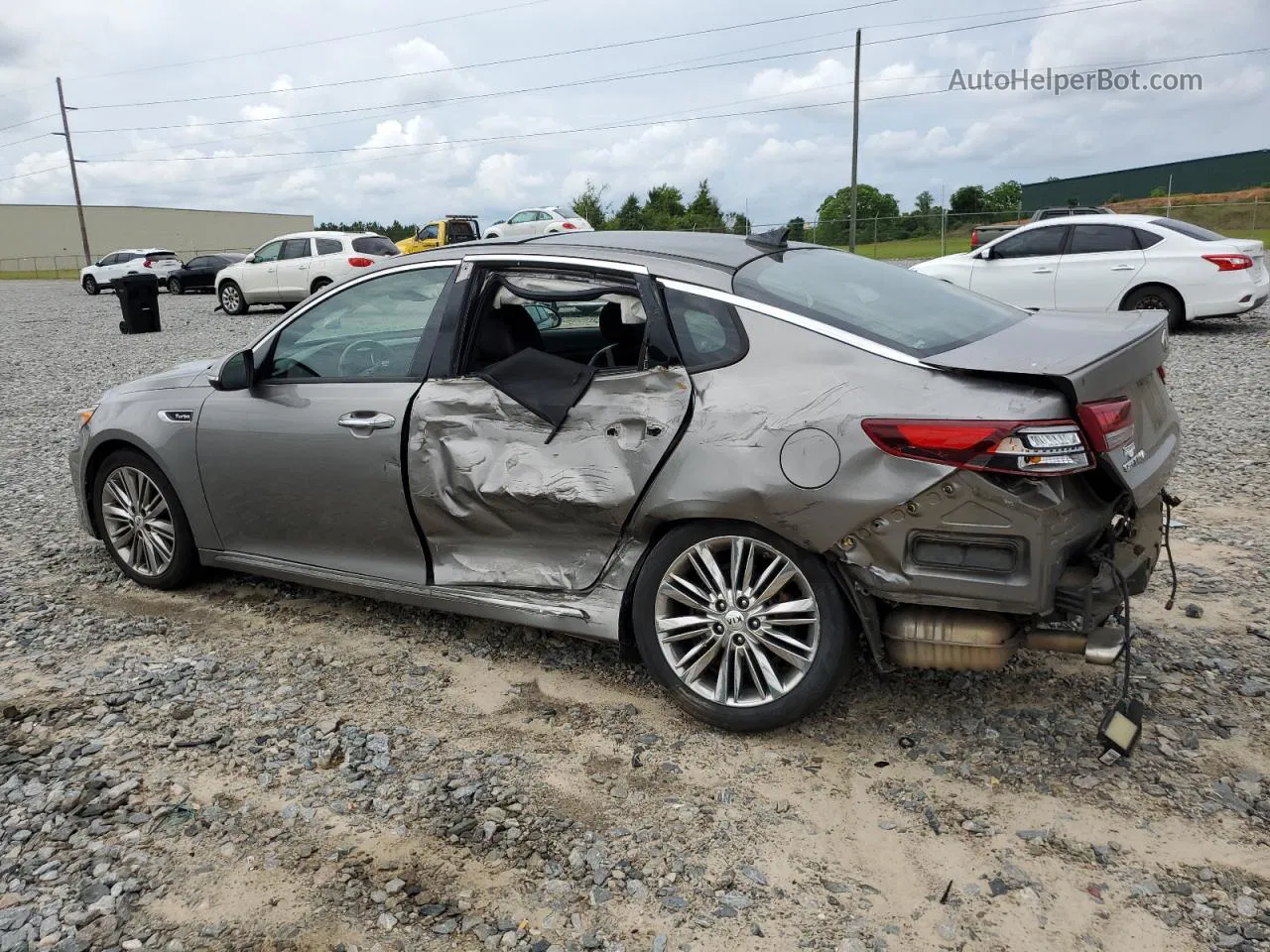 2017 Kia Optima Sxl Gray vin: 5XXGV4L21HG126737