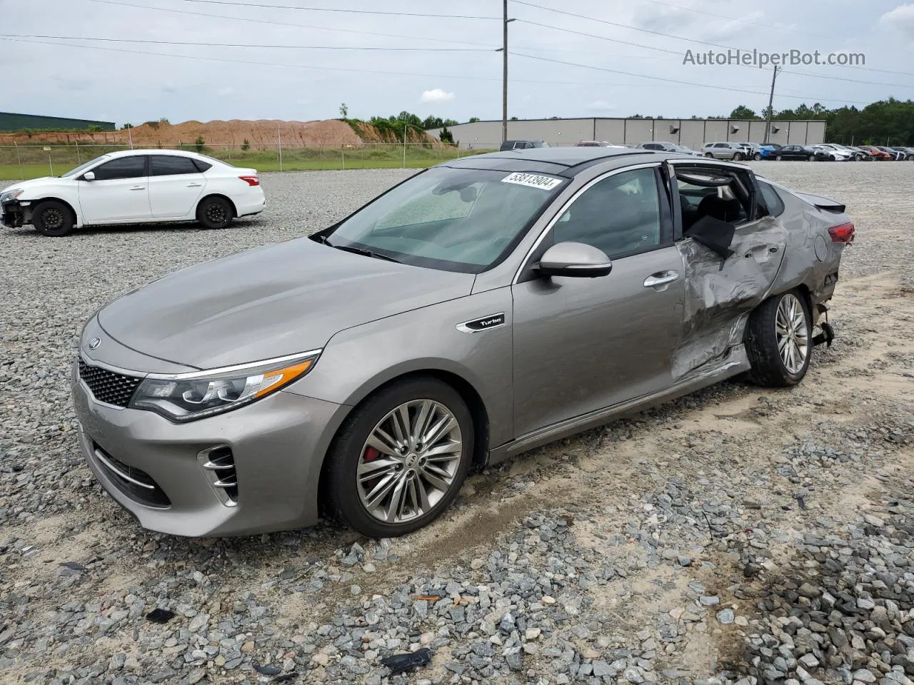 2017 Kia Optima Sxl Gray vin: 5XXGV4L21HG126737