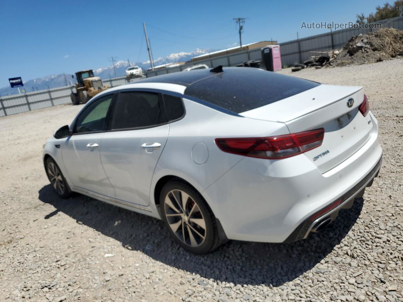 2016 Kia Optima Sxl White vin: 5XXGV4L22GG023356