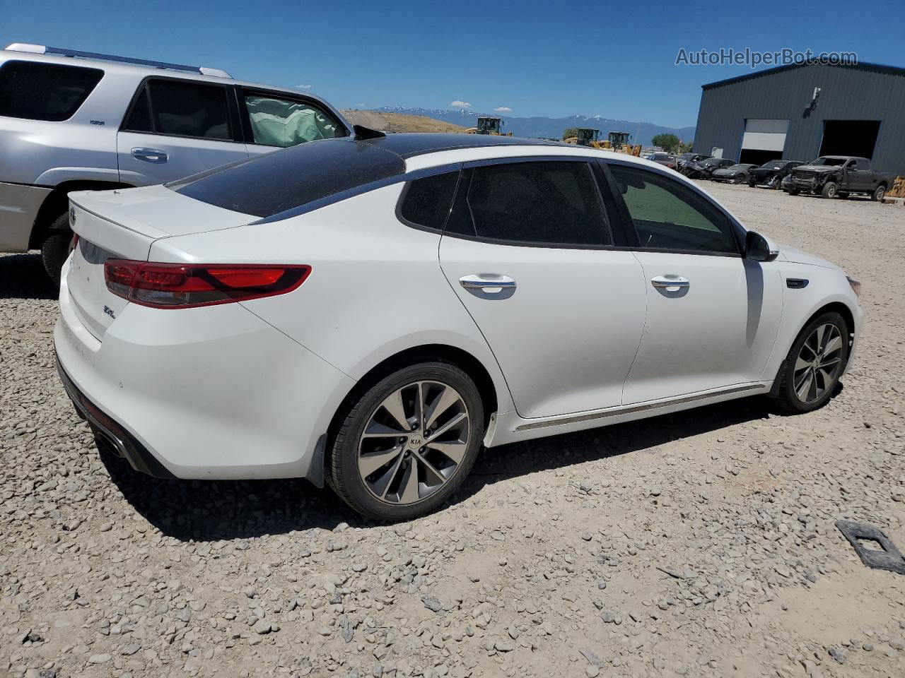 2016 Kia Optima Sxl White vin: 5XXGV4L22GG023356