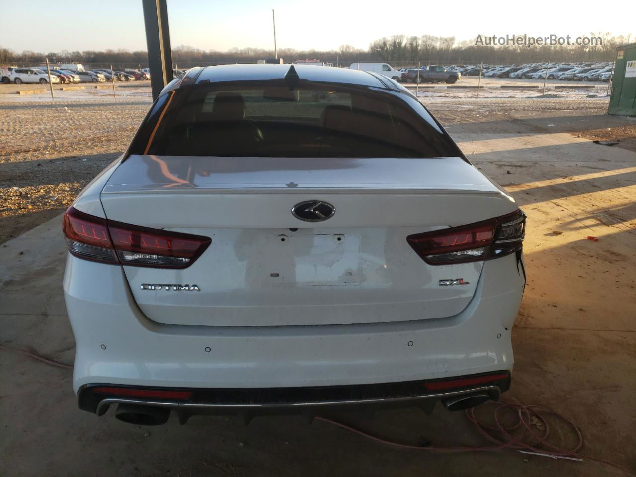 2016 Kia Optima Sxl White vin: 5XXGV4L22GG023955