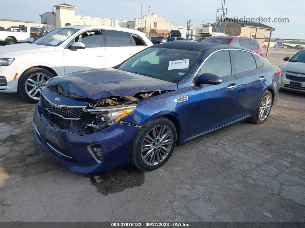 2018 Kia Optima Sx Turbo Blue vin: 5XXGV4L23JG202481