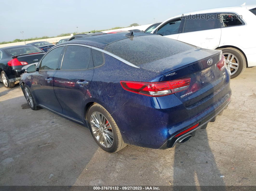 2018 Kia Optima Sx Turbo Blue vin: 5XXGV4L23JG202481