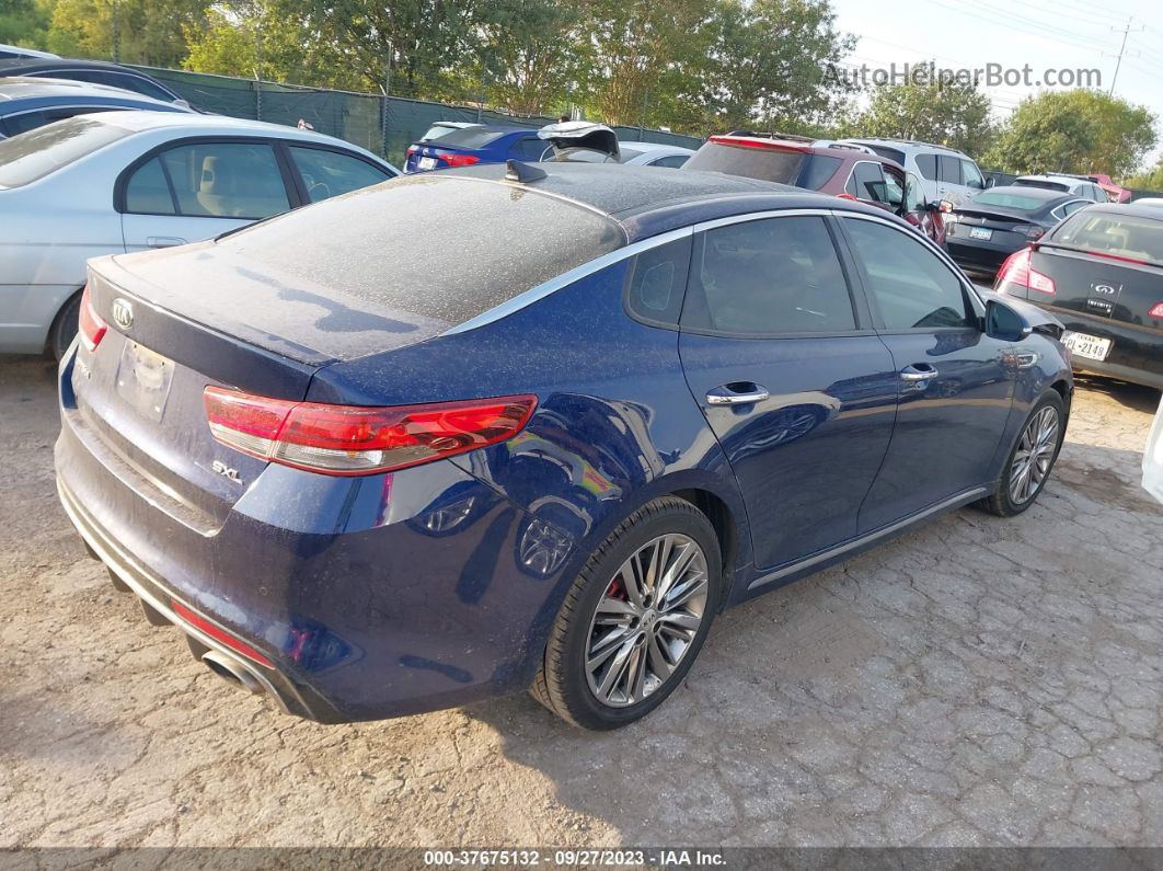 2018 Kia Optima Sx Turbo Blue vin: 5XXGV4L23JG202481