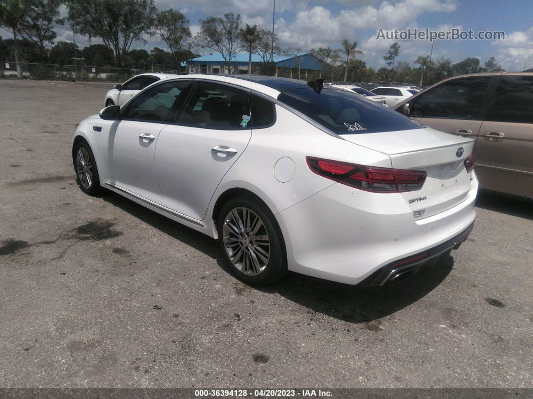 2016 Kia Optima Sxl Turbo White vin: 5XXGV4L29GG069704