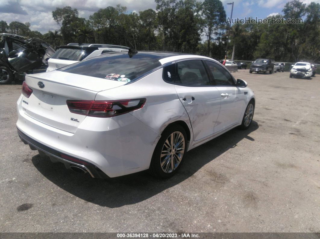 2016 Kia Optima Sxl Turbo White vin: 5XXGV4L29GG069704