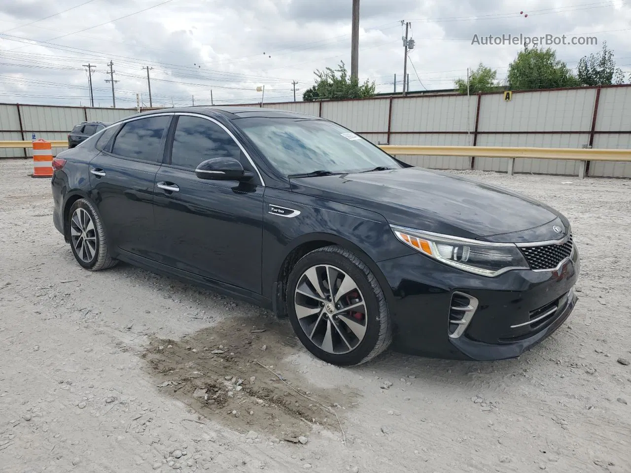 2016 Kia Optima Sx Черный vin: 5XXGW4L22GG077527