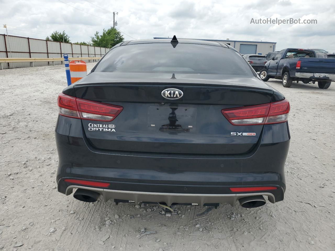 2016 Kia Optima Sx Черный vin: 5XXGW4L22GG077527