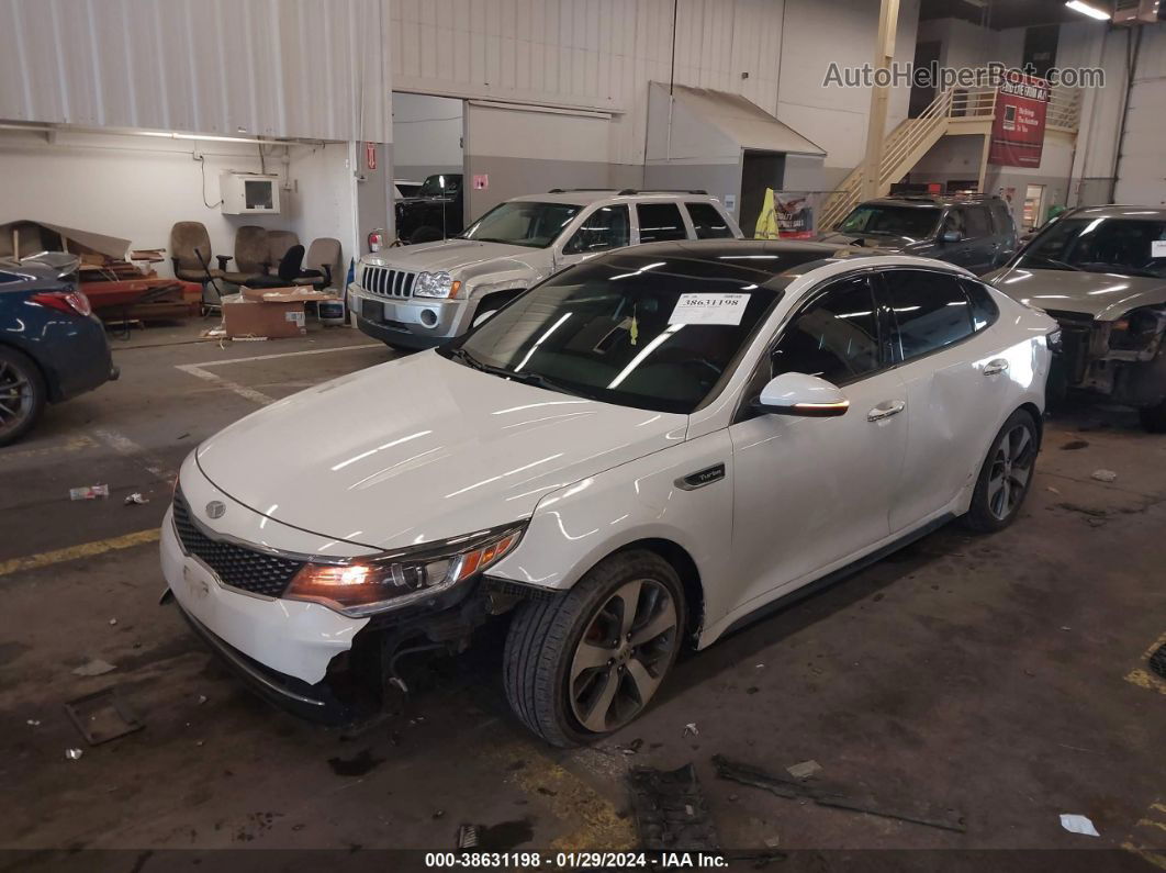 2016 Kia Optima Sx Turbo White vin: 5XXGW4L23GG014288