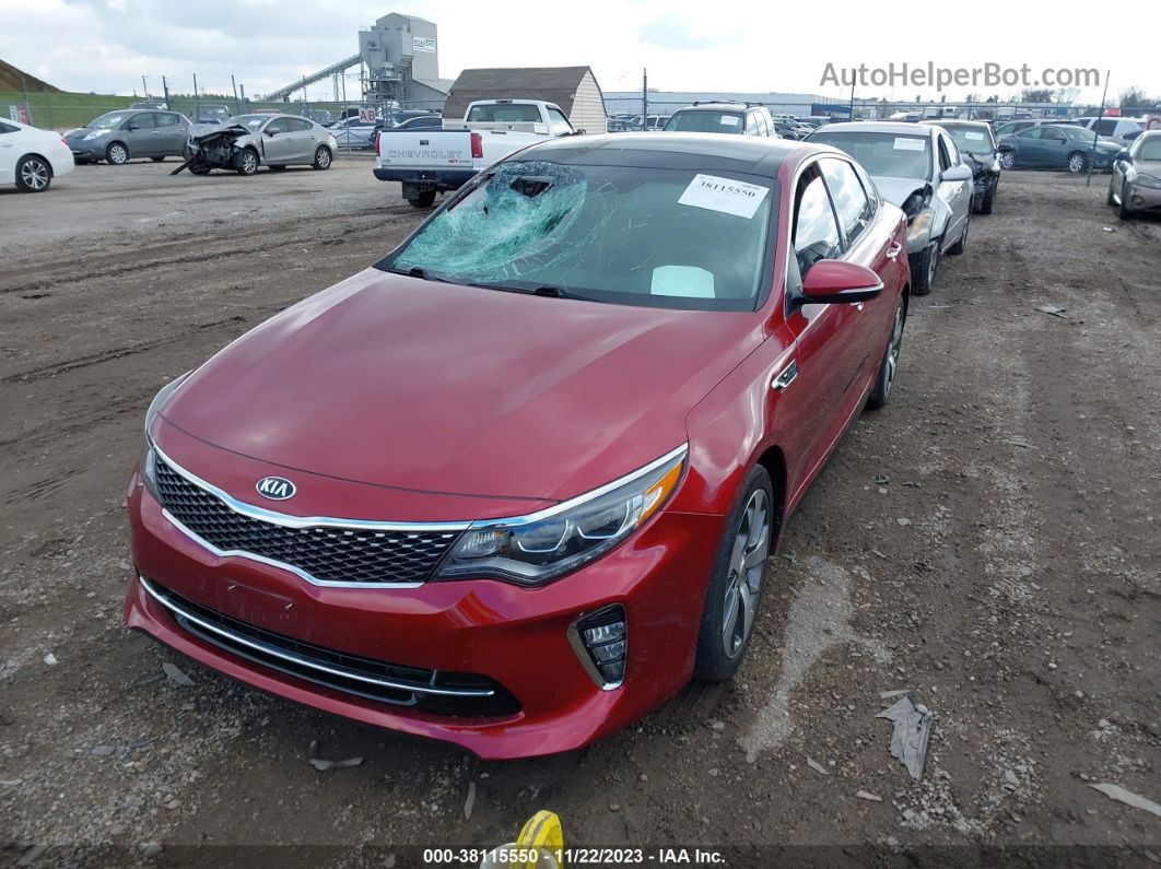 2018 Kia Optima Sx Turbo Red vin: 5XXGW4L23JG190636