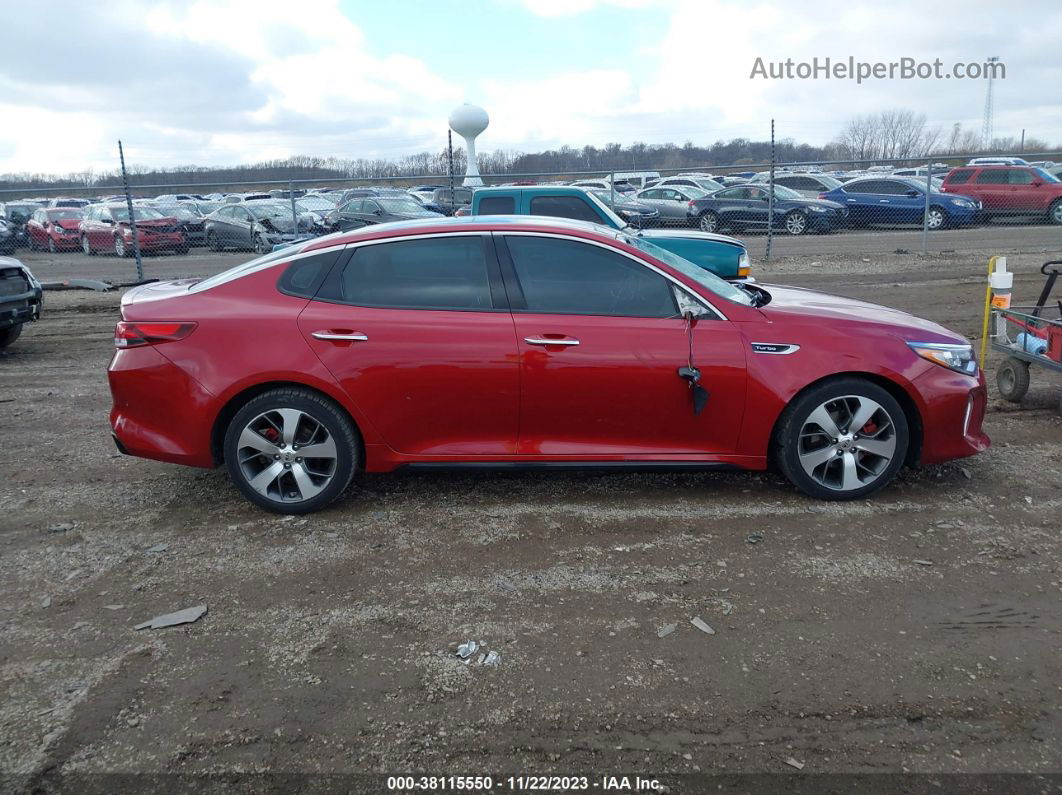 2018 Kia Optima Sx Turbo Красный vin: 5XXGW4L23JG190636