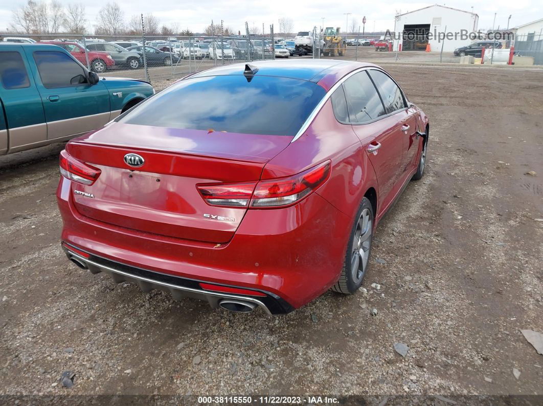 2018 Kia Optima Sx Turbo Красный vin: 5XXGW4L23JG190636