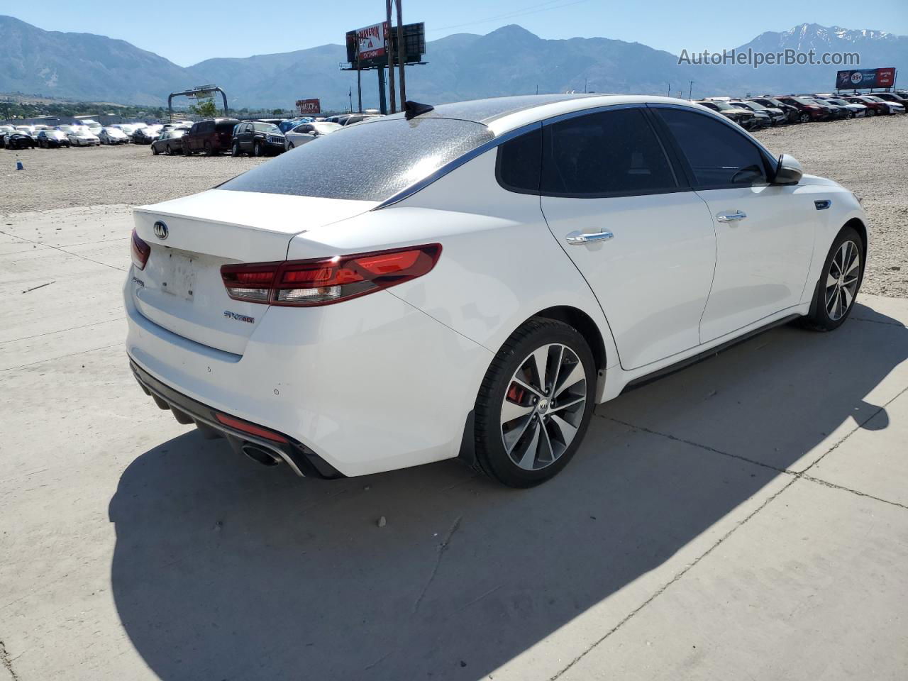 2016 Kia Optima Sx White vin: 5XXGW4L24GG046053