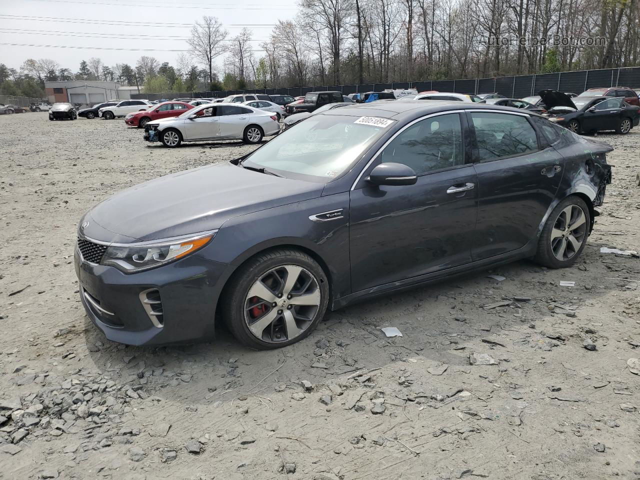 2017 Kia Optima Sx Gray vin: 5XXGW4L25HG151752