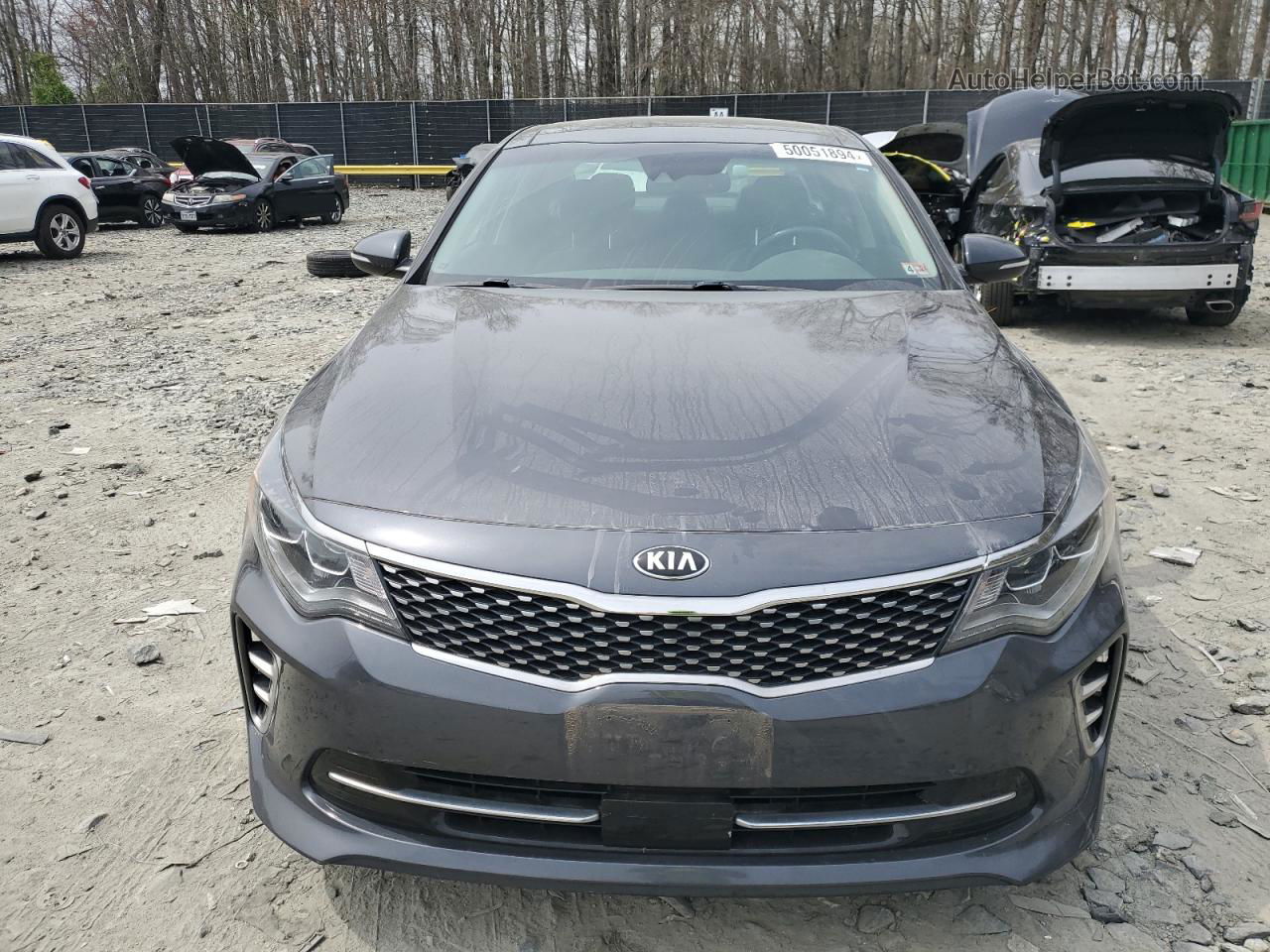 2017 Kia Optima Sx Gray vin: 5XXGW4L25HG151752