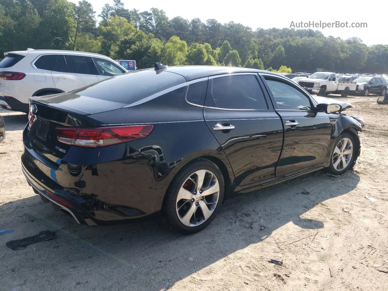 2017 Kia Optima Sx Black vin: 5XXGW4L25HG152013