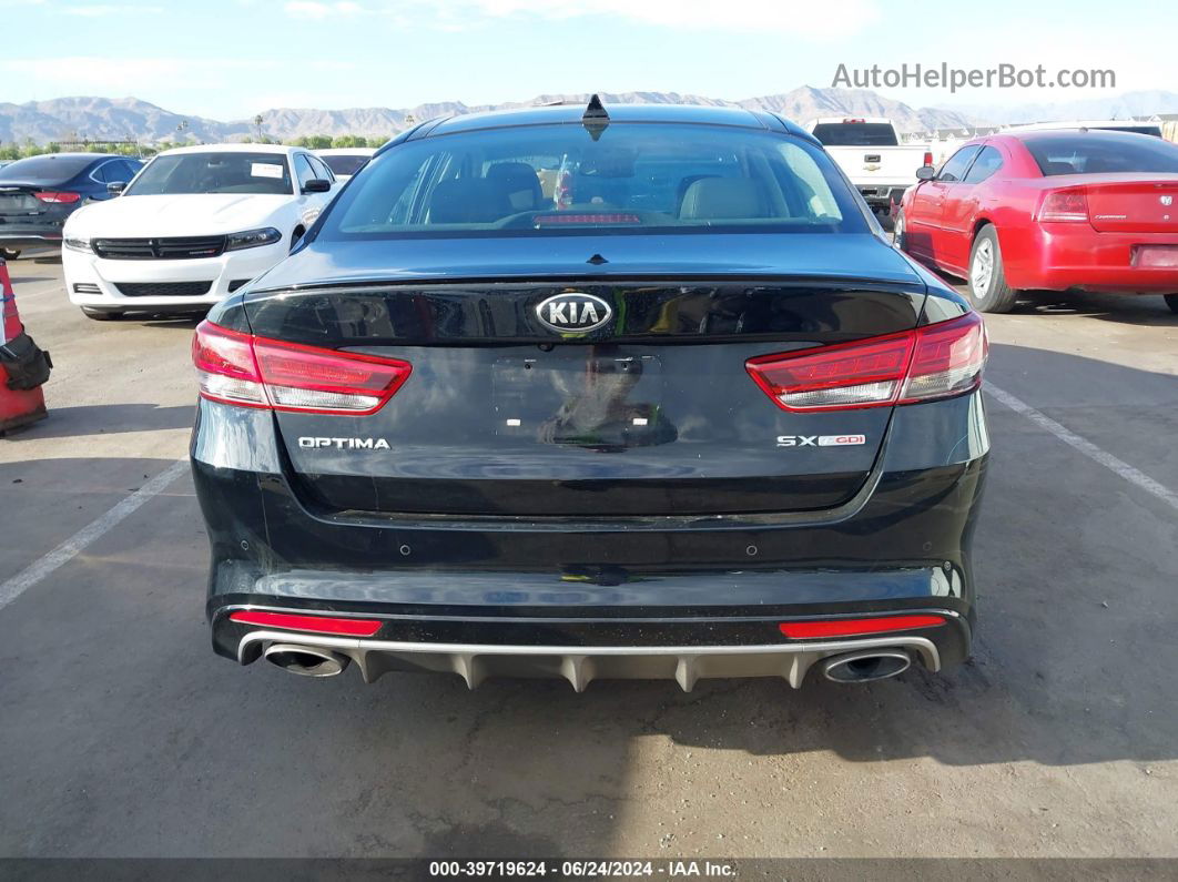 2017 Kia Optima Sx Turbo Black vin: 5XXGW4L26HG173212