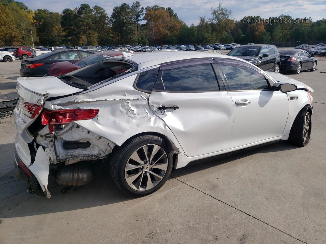 2016 Kia Optima Sx White vin: 5XXGW4L27GG085364