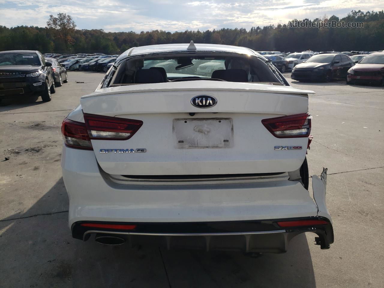 2016 Kia Optima Sx White vin: 5XXGW4L27GG085364