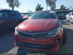 2016 Kia Optima Sx Turbo Бордовый vin: 5XXGW4L28GG064653