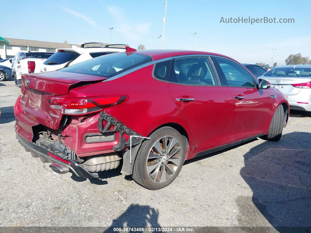 2016 Kia Optima Sx Turbo Burgundy vin: 5XXGW4L28GG064653