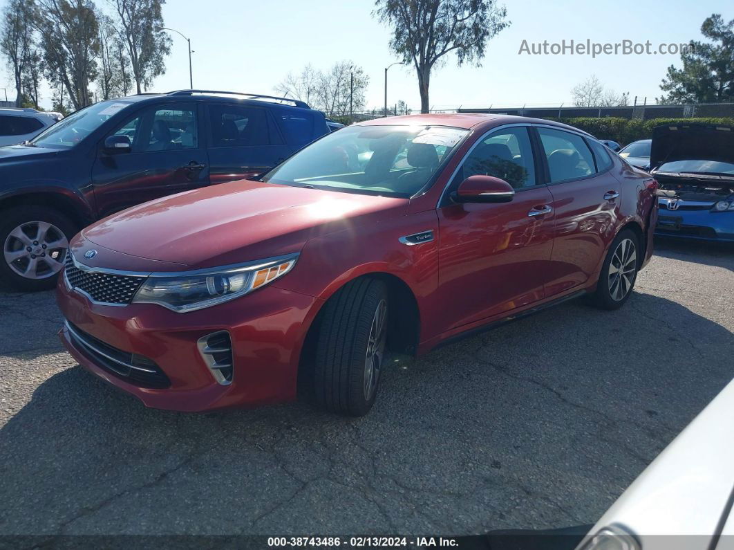 2016 Kia Optima Sx Turbo Бордовый vin: 5XXGW4L28GG064653