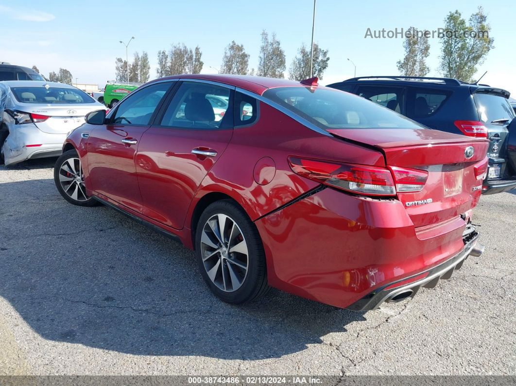 2016 Kia Optima Sx Turbo Burgundy vin: 5XXGW4L28GG064653