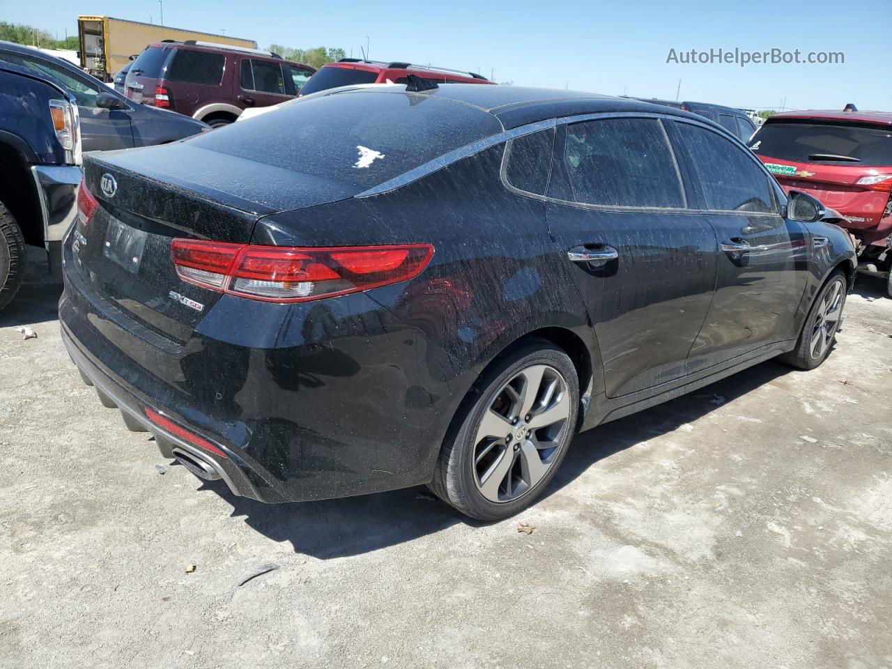 2017 Kia Optima Sx Черный vin: 5XXGW4L28HG138963