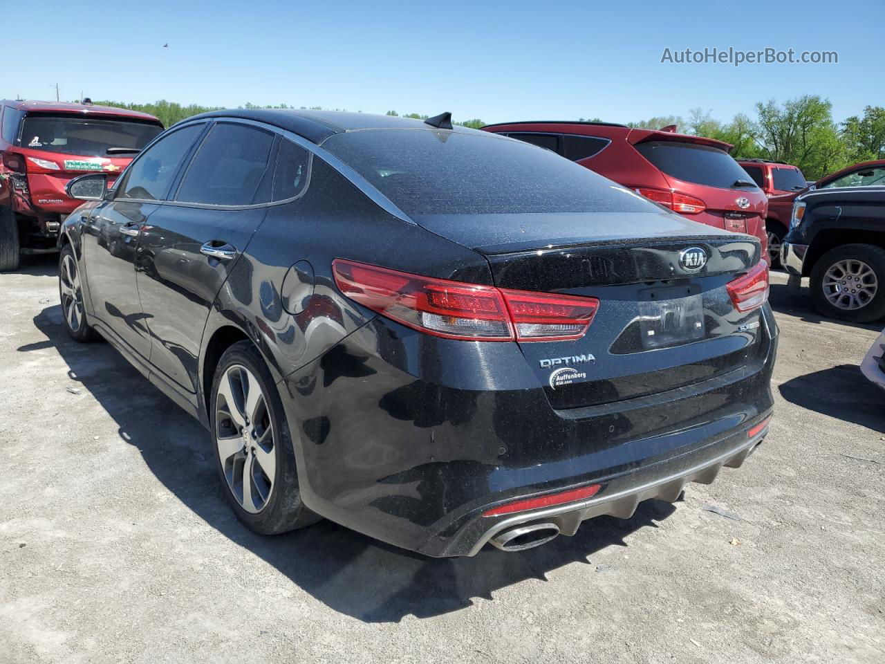 2017 Kia Optima Sx Черный vin: 5XXGW4L28HG138963