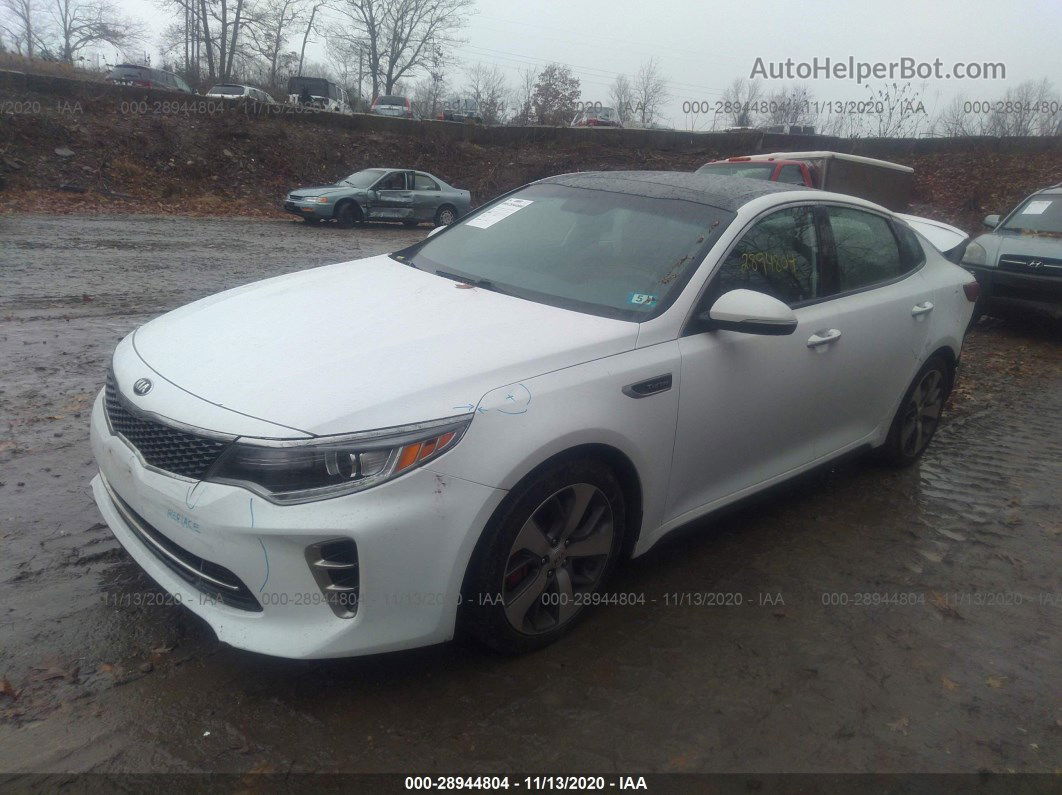 2016 Kia Optima Sx Turbo Белый vin: 5XXGW4L29GG012836