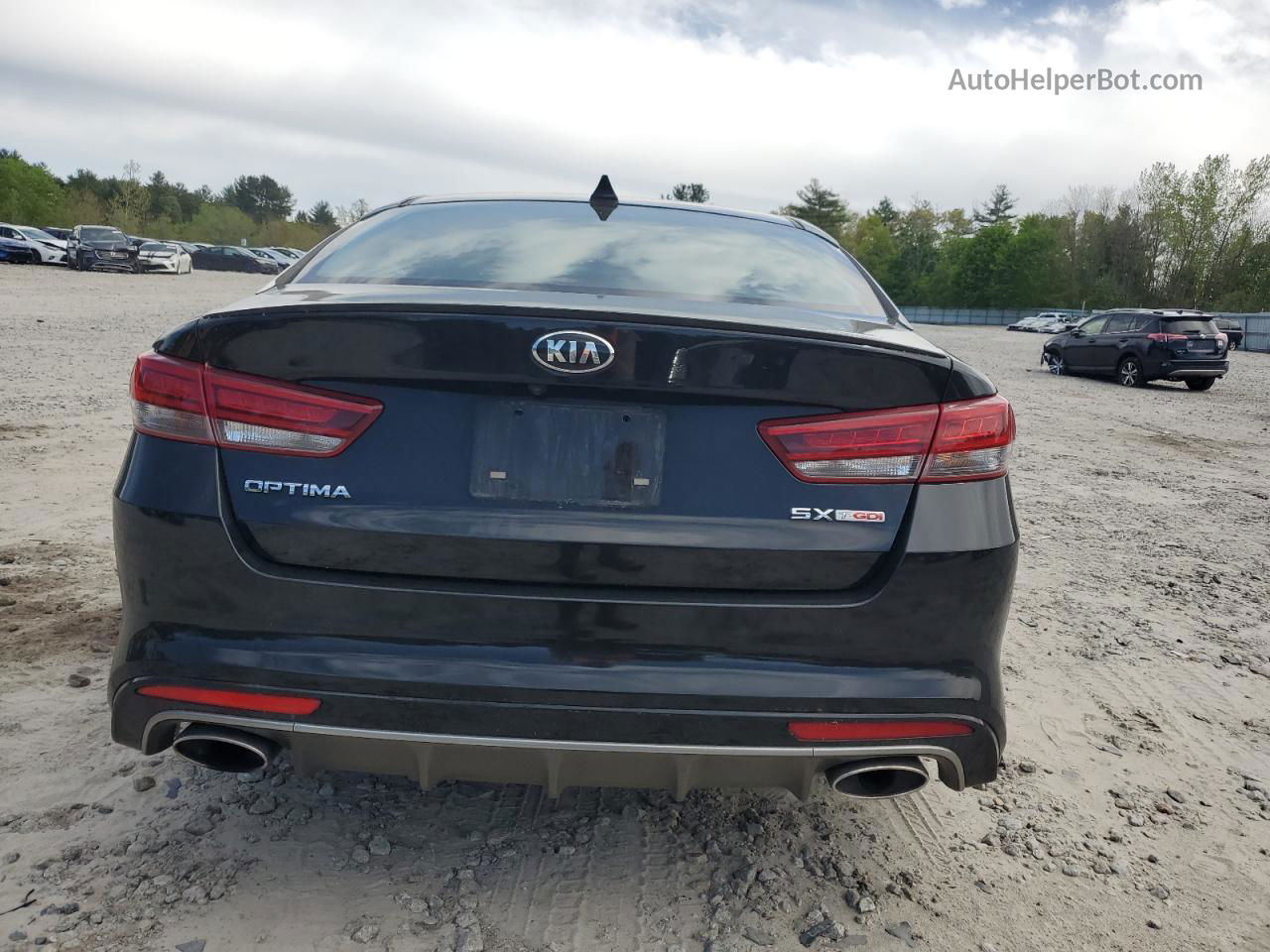 2017 Kia Optima Sx Черный vin: 5XXGW4L29HG145615