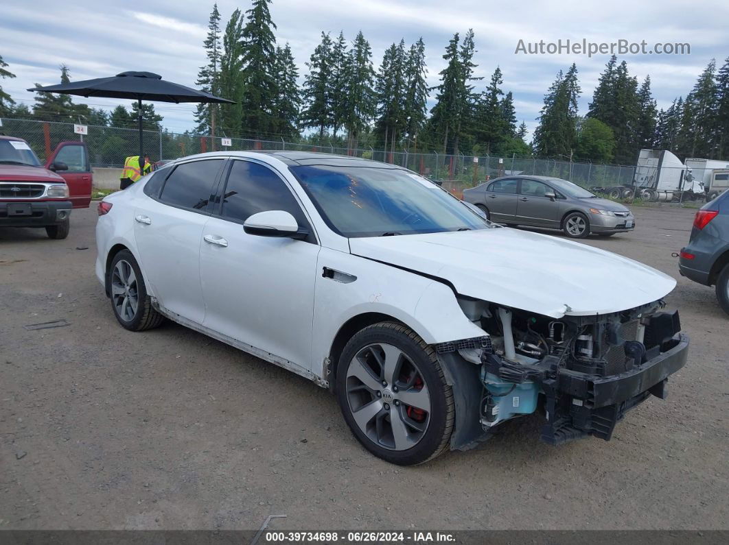 2016 Kia Optima Sx Turbo White vin: 5XXGW4L2XGG014563