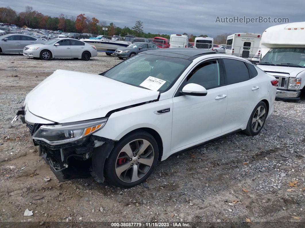 2016 Kia Optima Sx Turbo Белый vin: 5XXGW4L2XGG016720