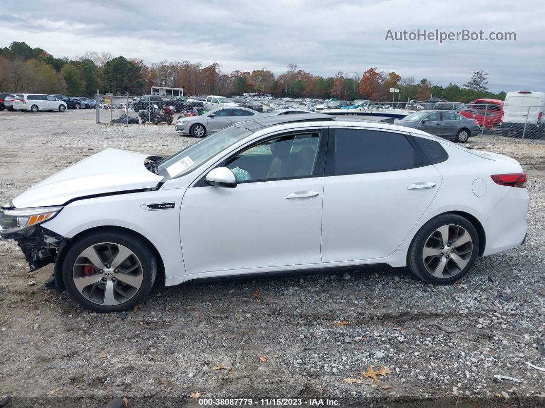 2016 Kia Optima Sx Turbo White vin: 5XXGW4L2XGG016720