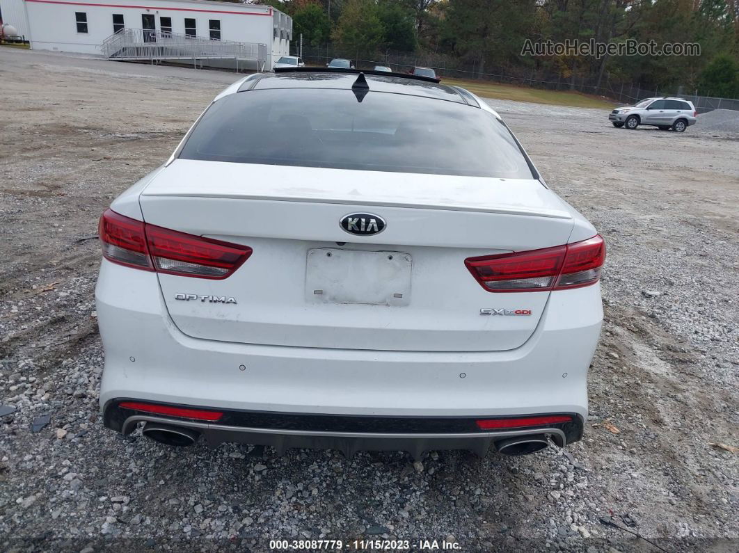 2016 Kia Optima Sx Turbo Белый vin: 5XXGW4L2XGG016720