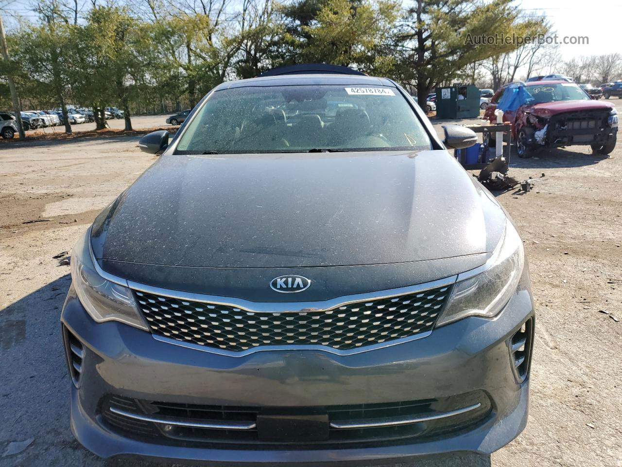 2016 Kia Optima Sx Gray vin: 5XXGW4L2XGG095368