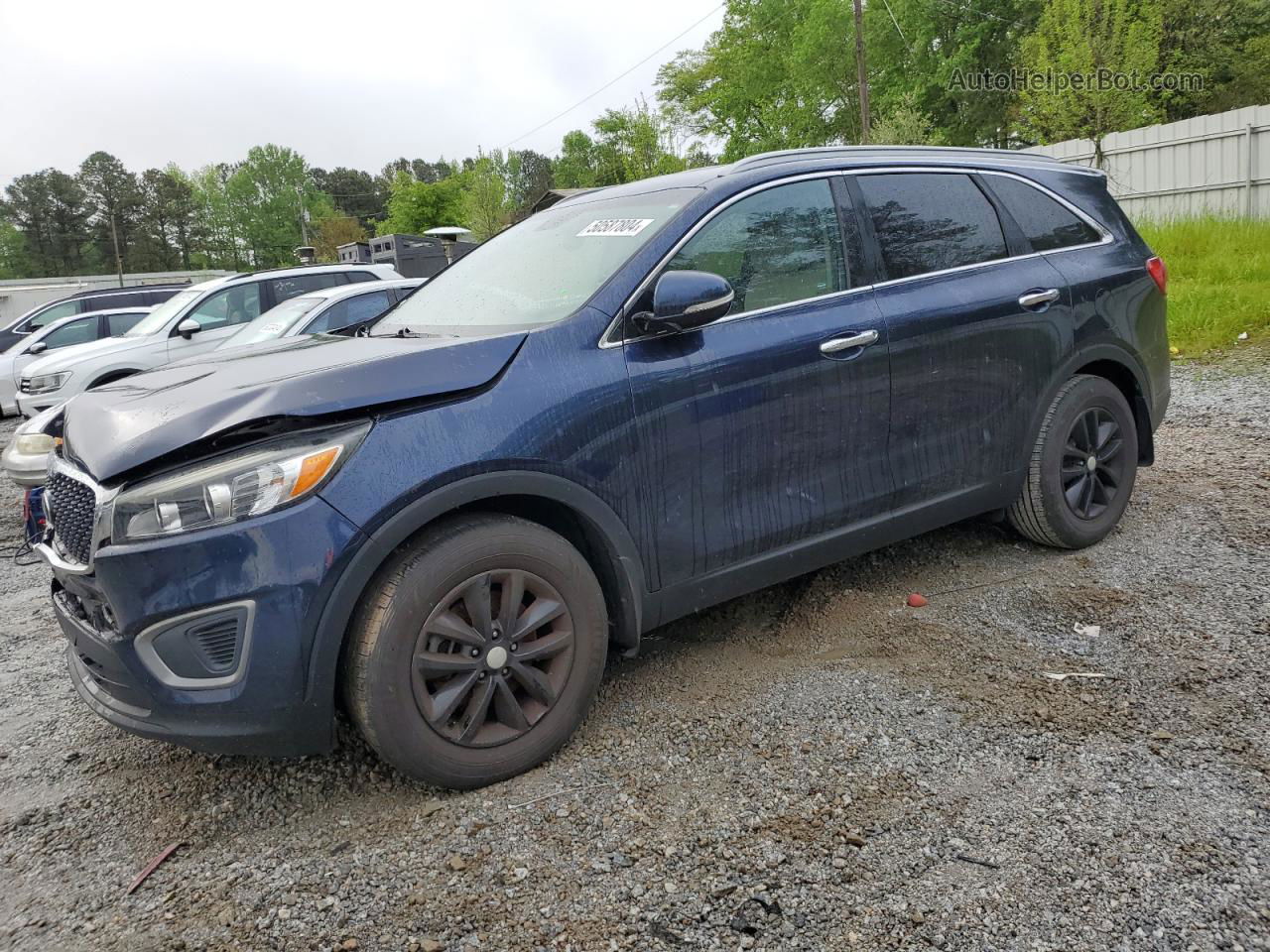 2017 Kia Sorento Lx Синий vin: 5XYPG4A30HG194657