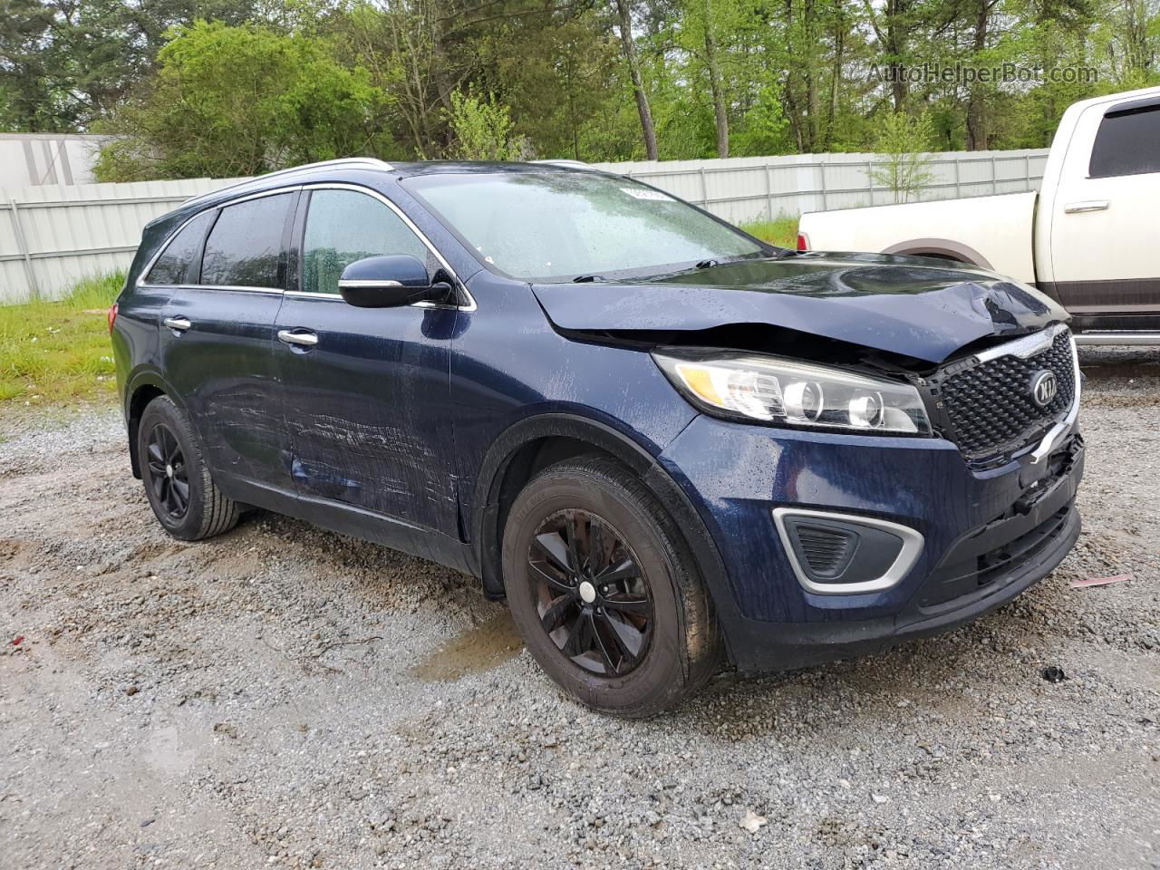 2017 Kia Sorento Lx Синий vin: 5XYPG4A30HG194657