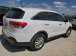 2017 Kia Sorento Lx White vin: 5XYPG4A30HG229942