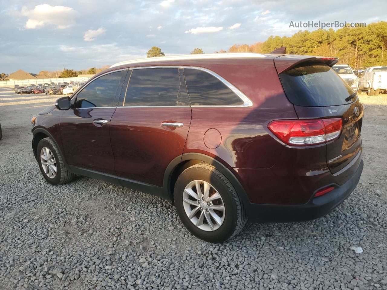 2017 Kia Sorento Lx Burgundy vin: 5XYPG4A30HG271298