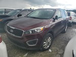 2017 Kia Sorento Lx Burgundy vin: 5XYPG4A30HG271317