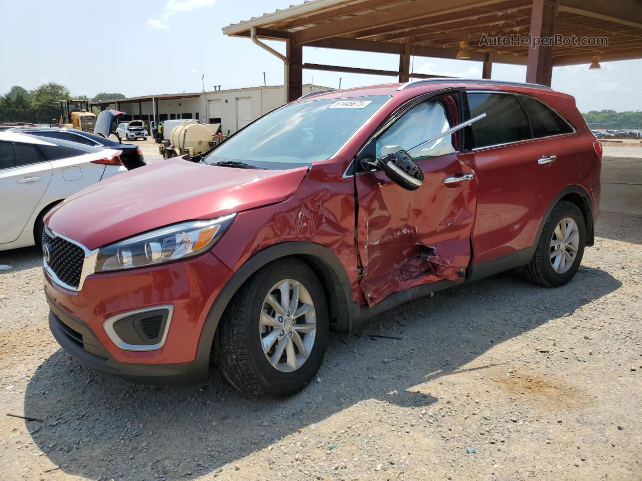 2017 Kia Sorento Lx Red vin: 5XYPG4A30HG277439